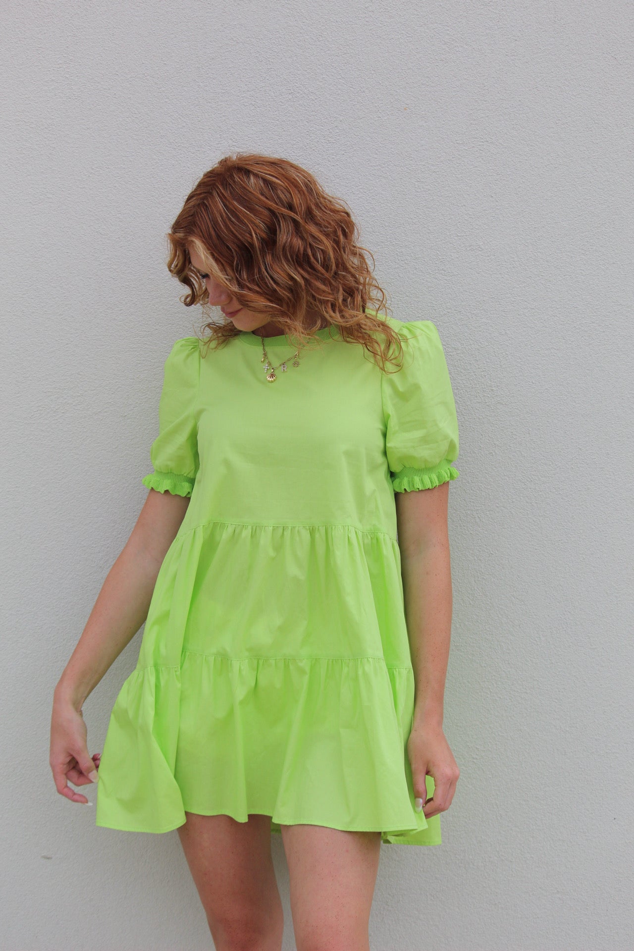 Caswell Dress - Lime