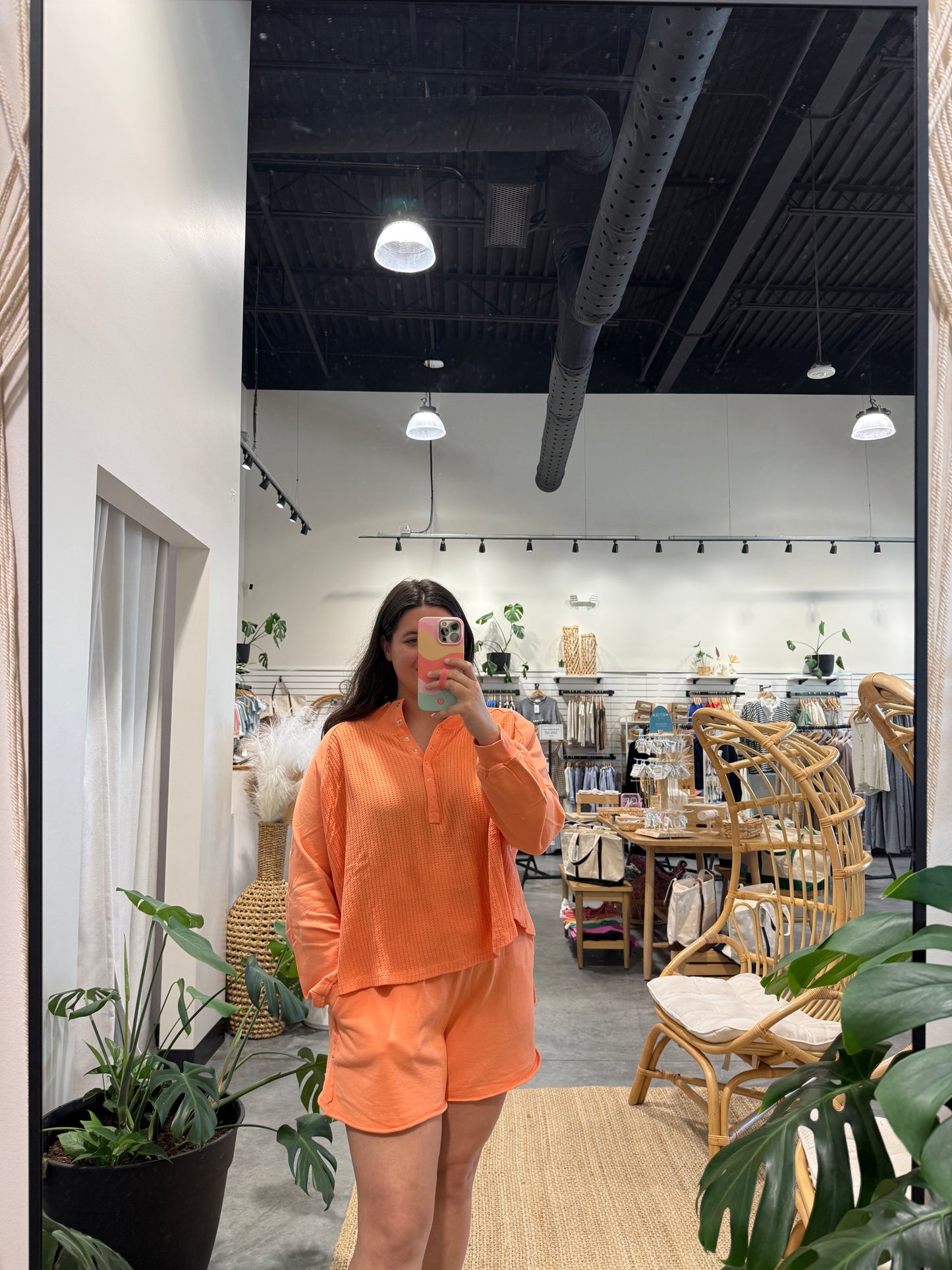 Iris Sweat Shorts - Orange