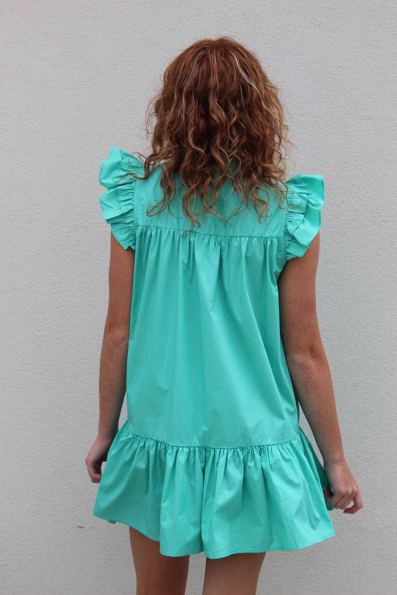 Layton Dress- Seafoam