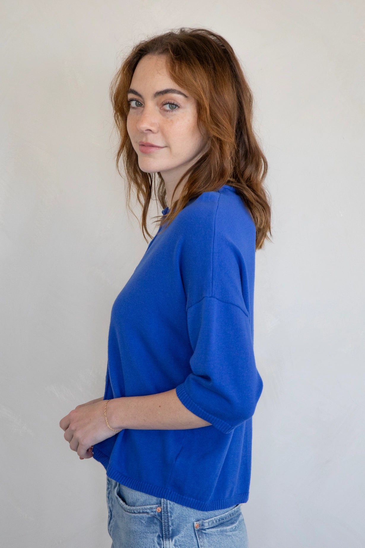 Logan Cardigan - Cobalt