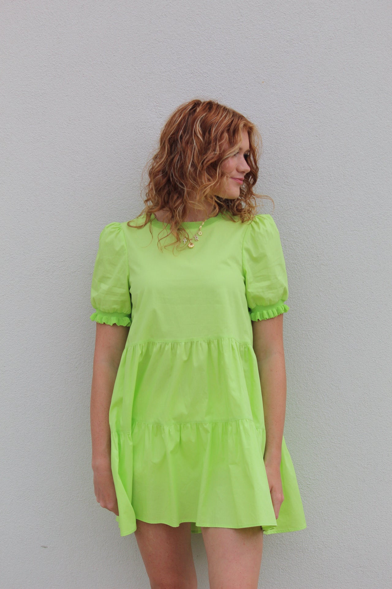 Caswell Dress - Lime