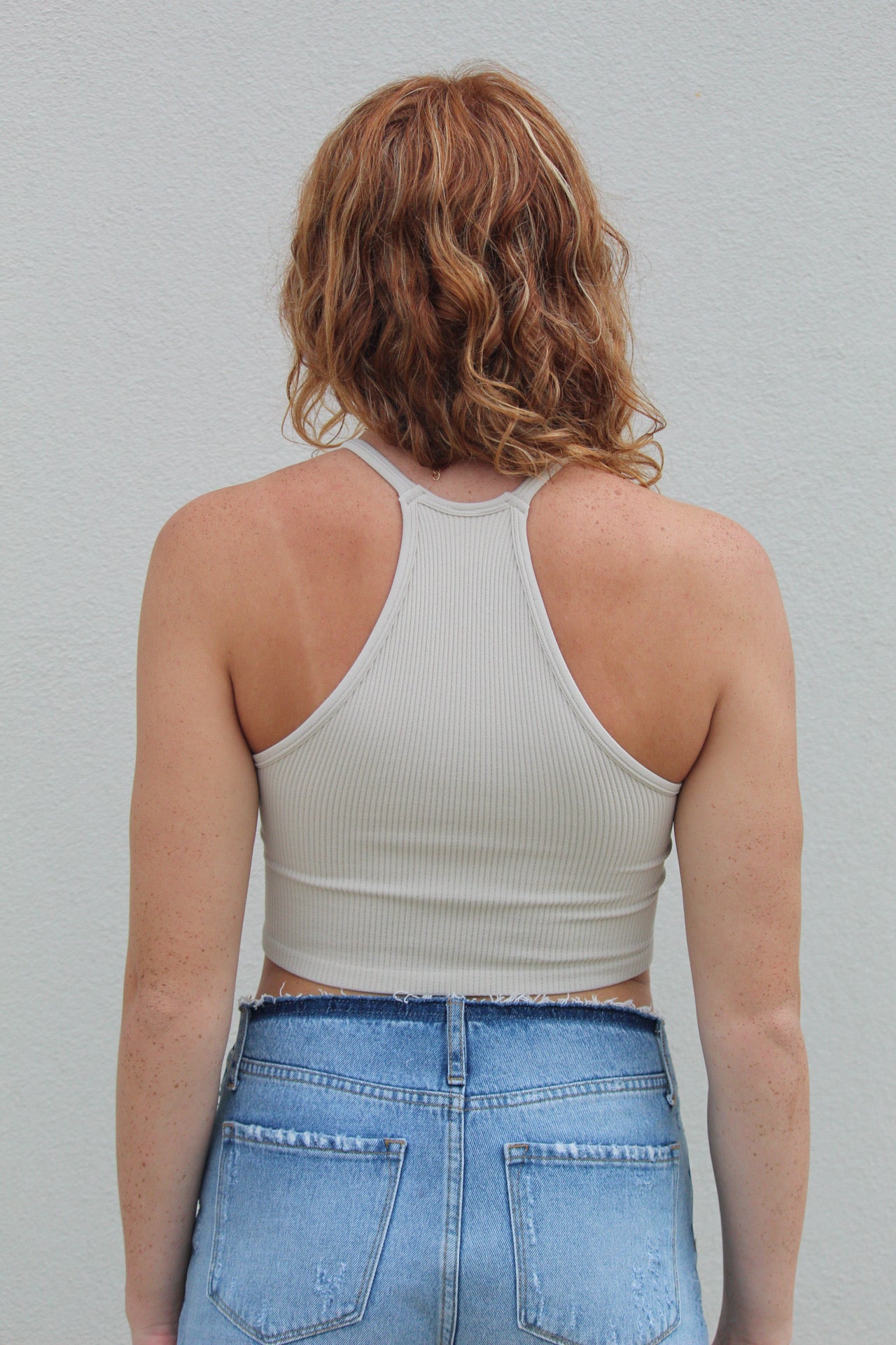 Bali Halter Top - Chalk