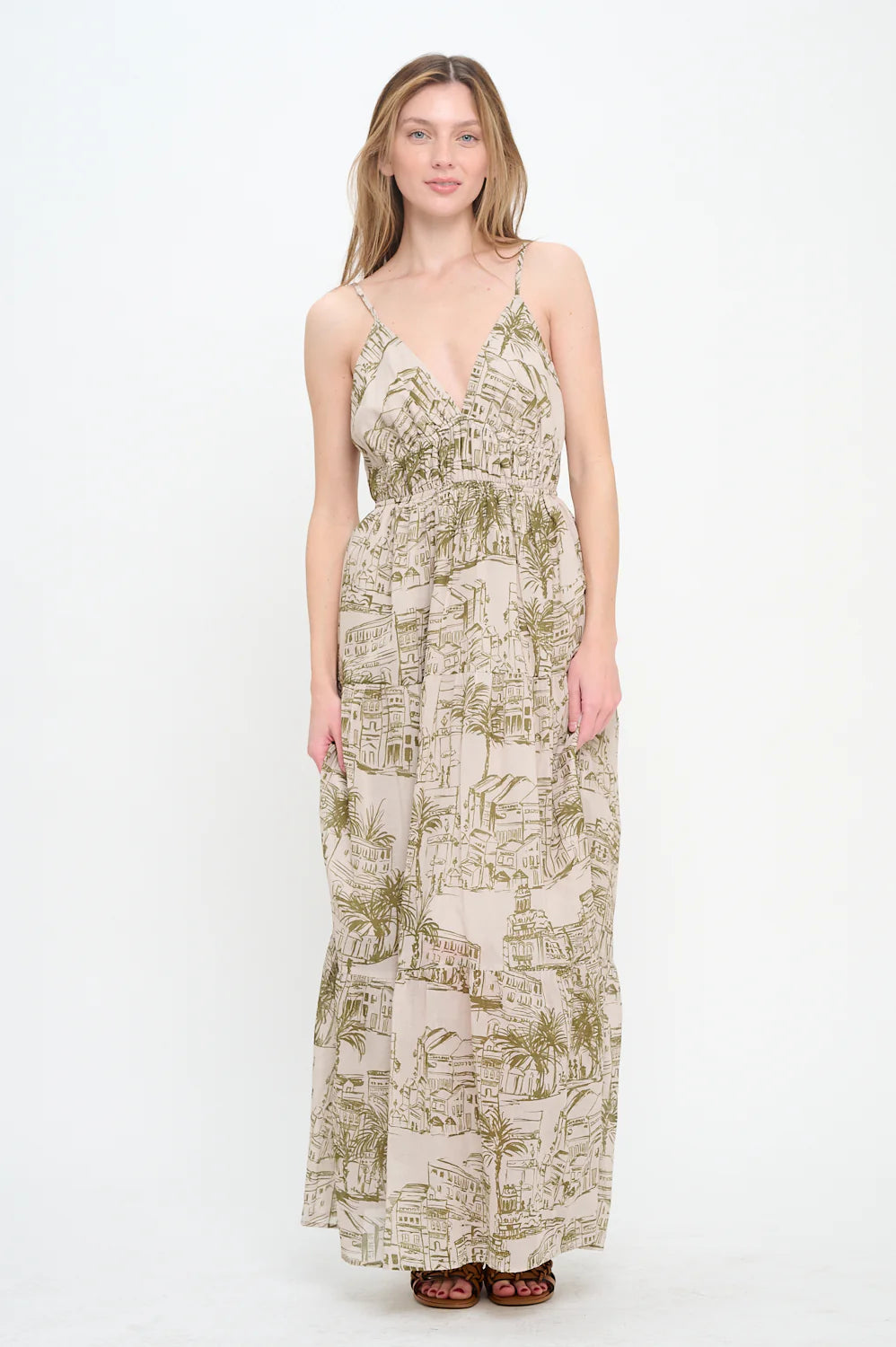 Santorini Sketch Maxi Dress