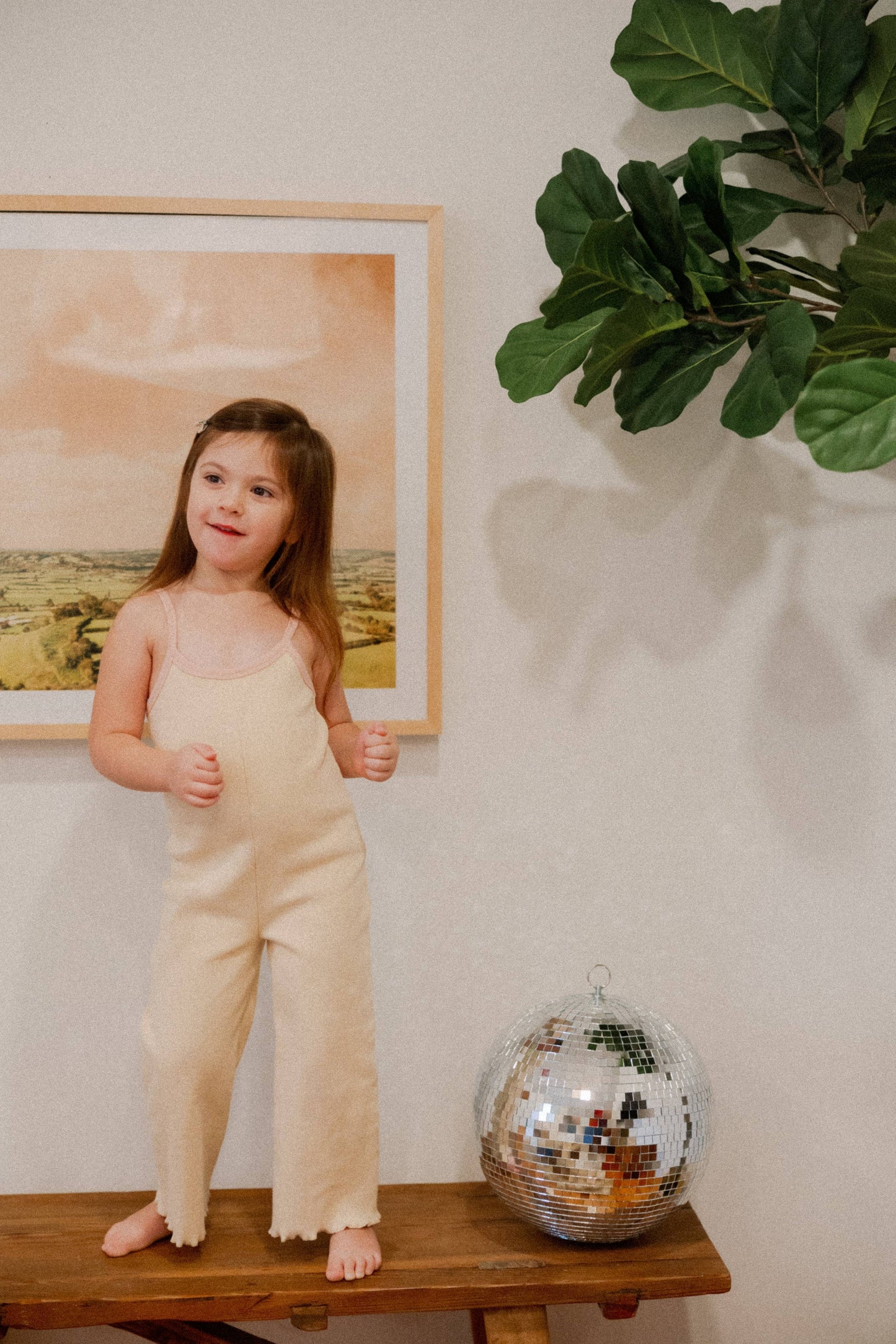 Eloise Ribbed Jumpsuit in Cream