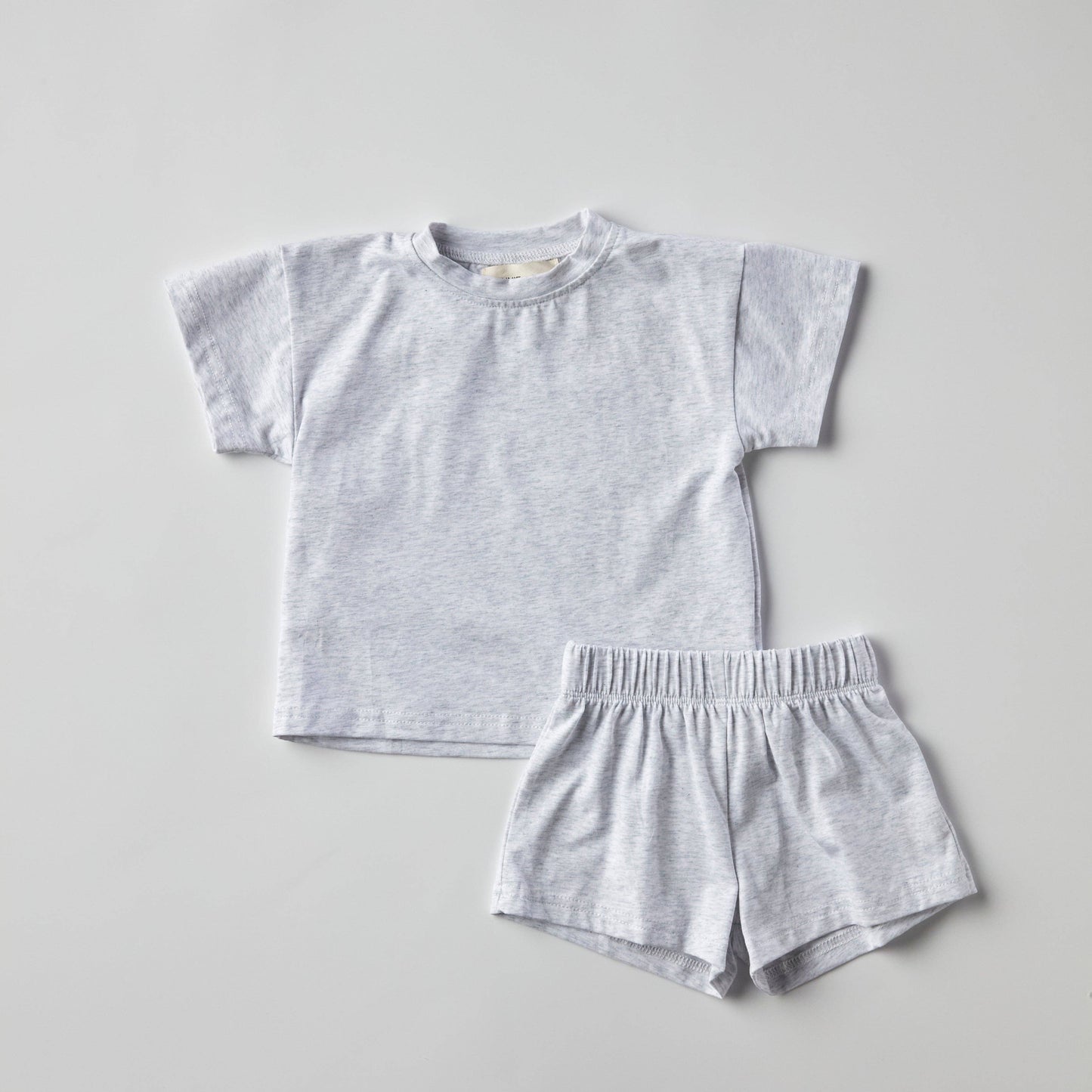 Lou Cotton Set in Heather Grey