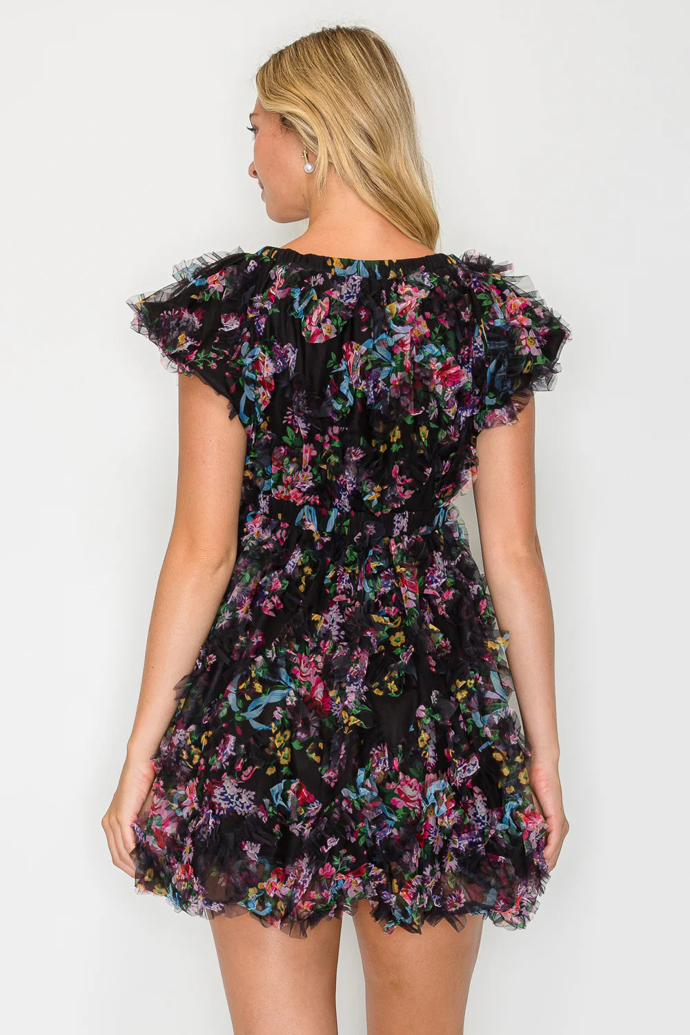 Whisper Bloom Mini Dress