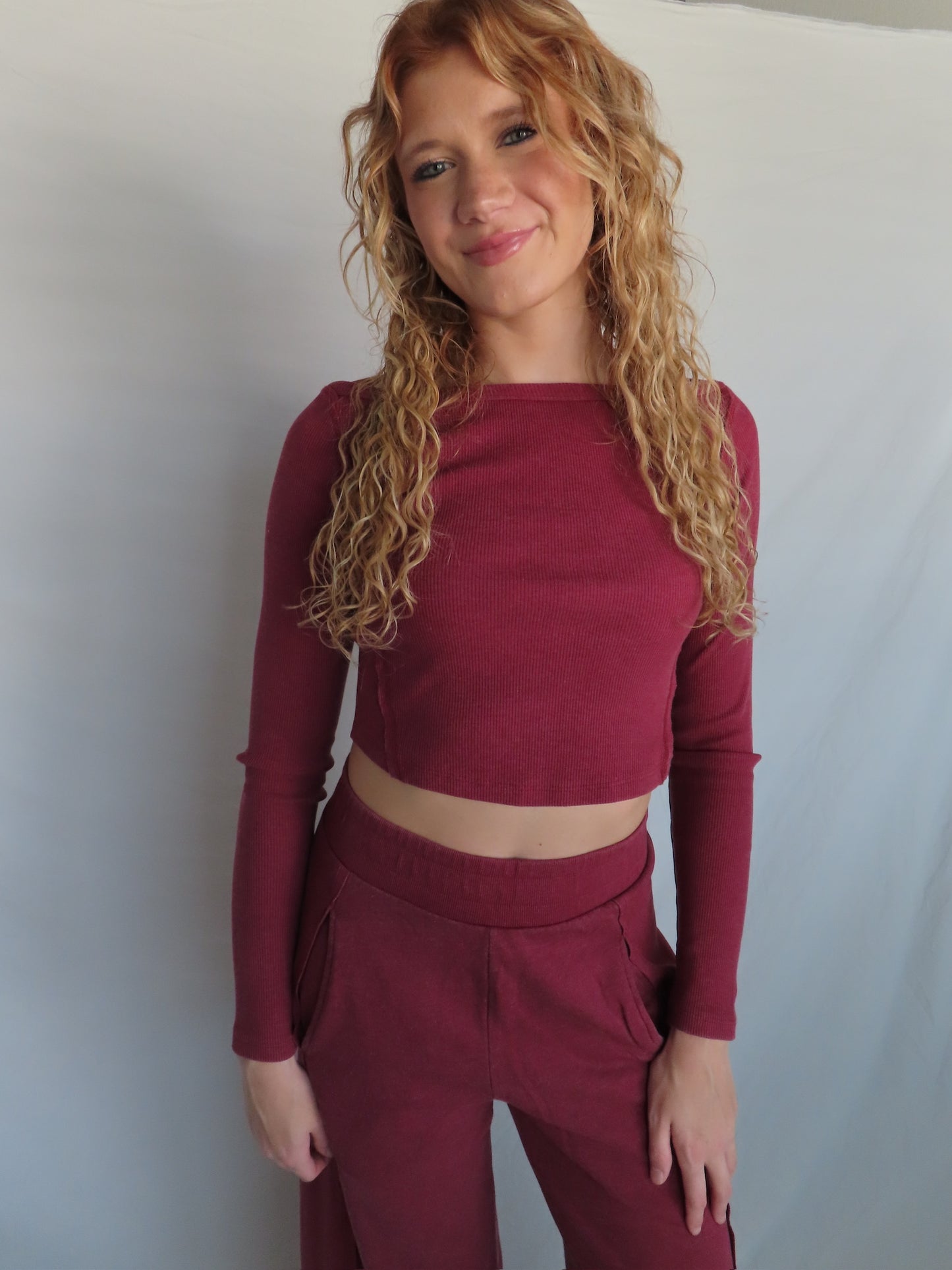 Go To Set - Long Sleeve Crimson