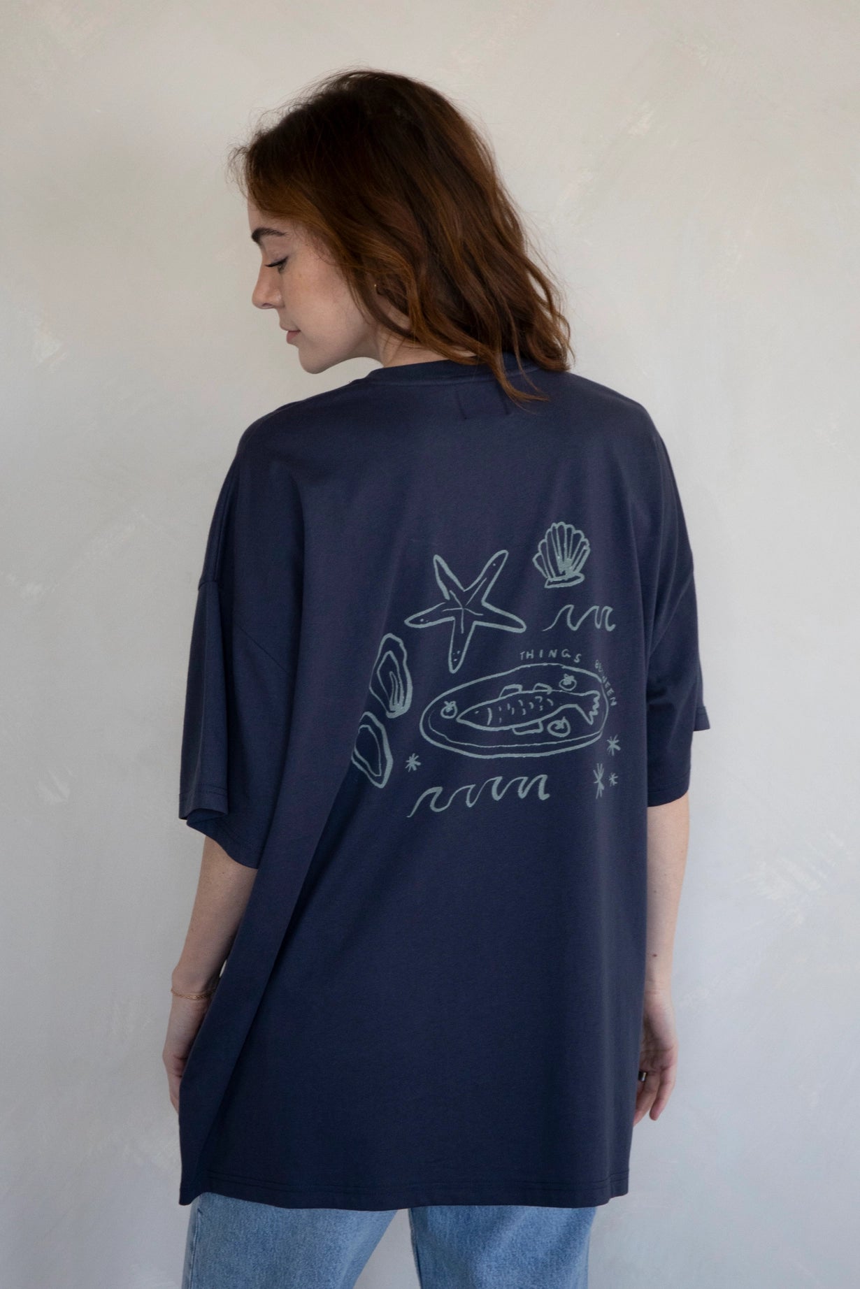 By the Sea Tee - Navy