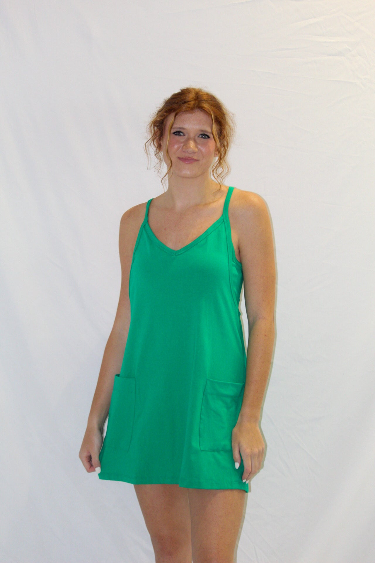 Ava Active Dress -  green