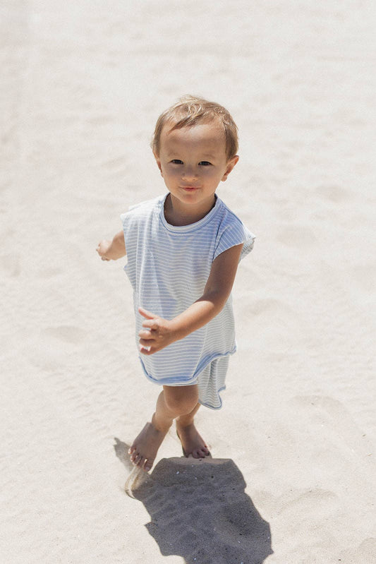 Remy Set in Blue with White Stripes