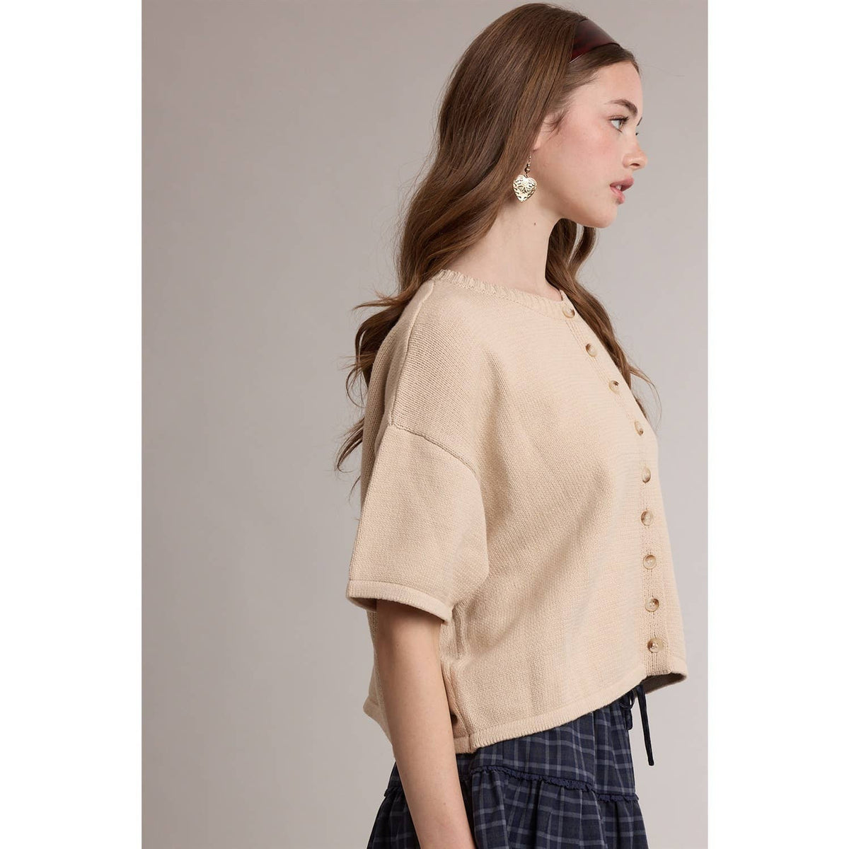 Bex Button Front Cardigan