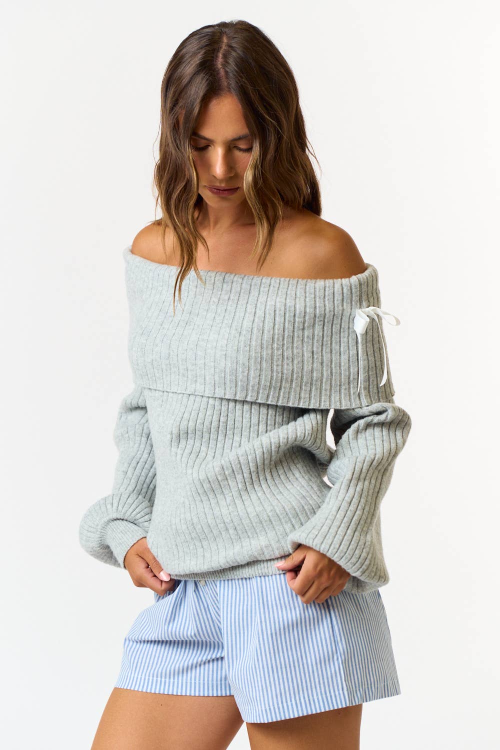 Summit Off Shoulder Sweater Top