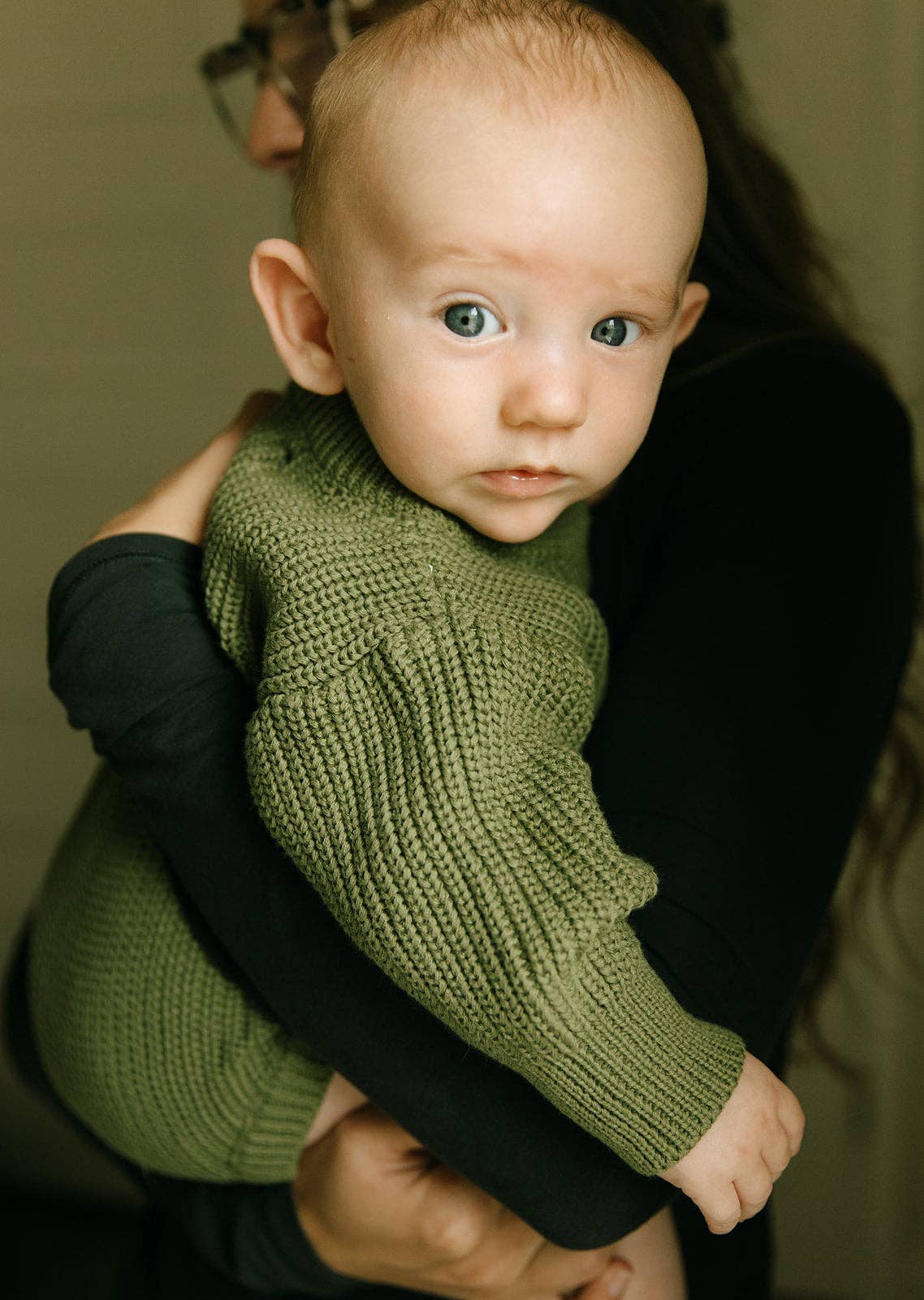 Sutton Knit Romper - Green