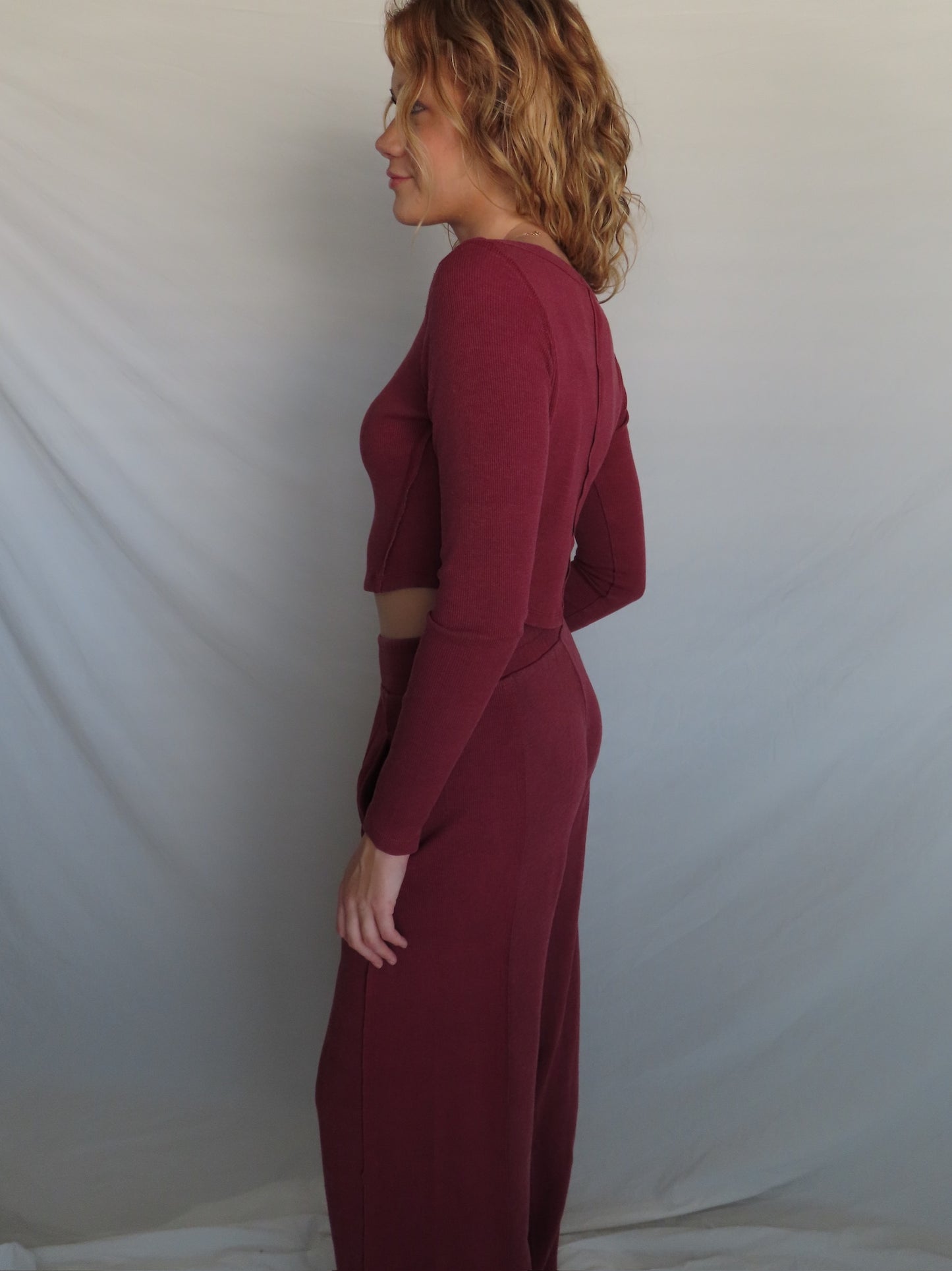 Go To Set - Long Sleeve Crimson