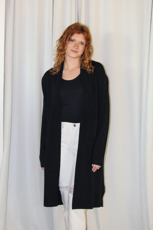 Wells Sweater Cardigan - black