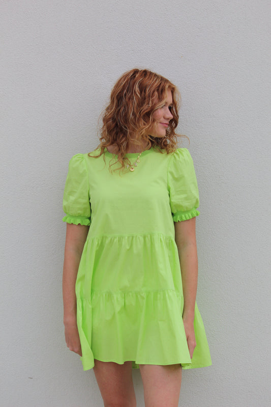 Caswell Dress - Lime