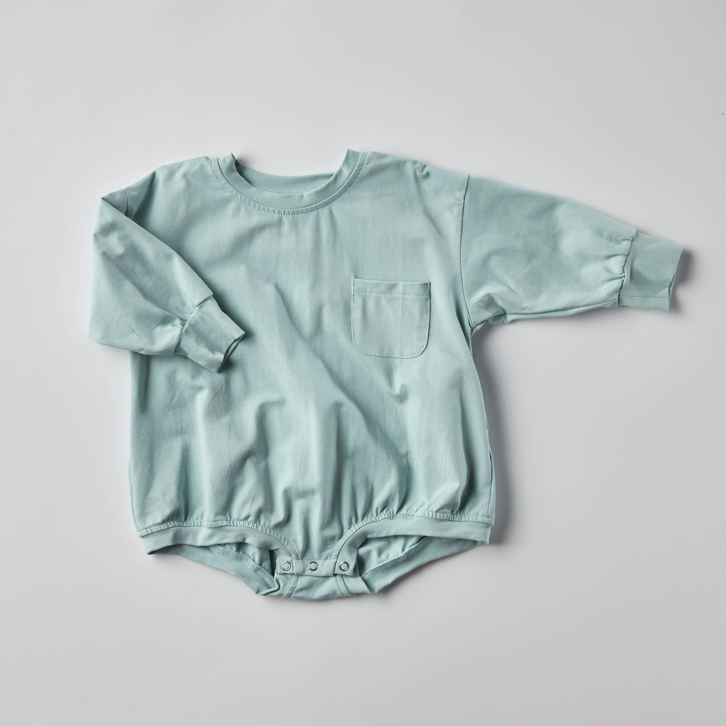 Harley Pocket Romper - Light Blue