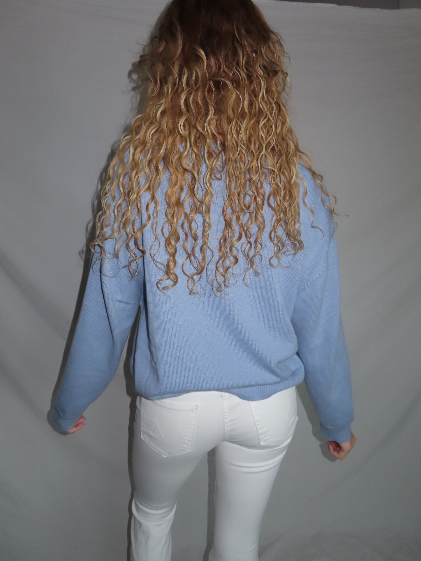 Chloe Sweater - Dusty Blue