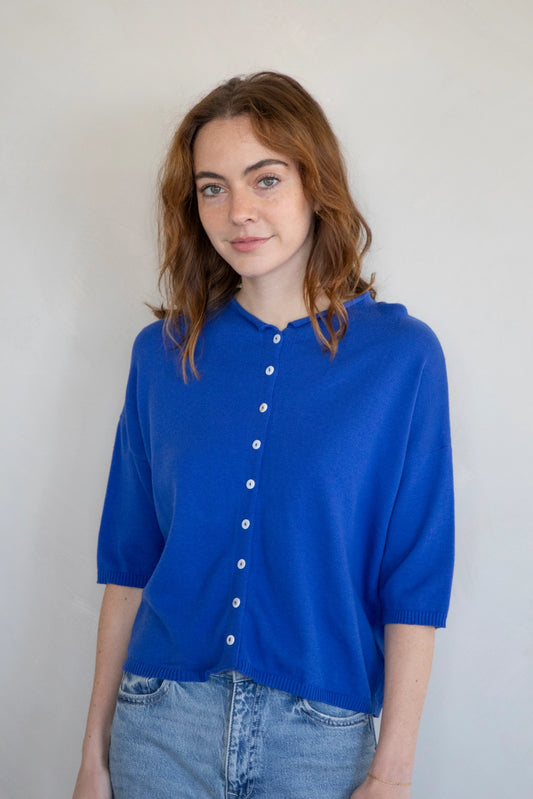 Logan Cardigan - Cobalt