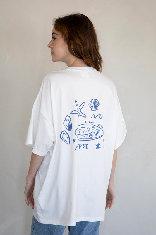 By the Sea Tee - Ivory