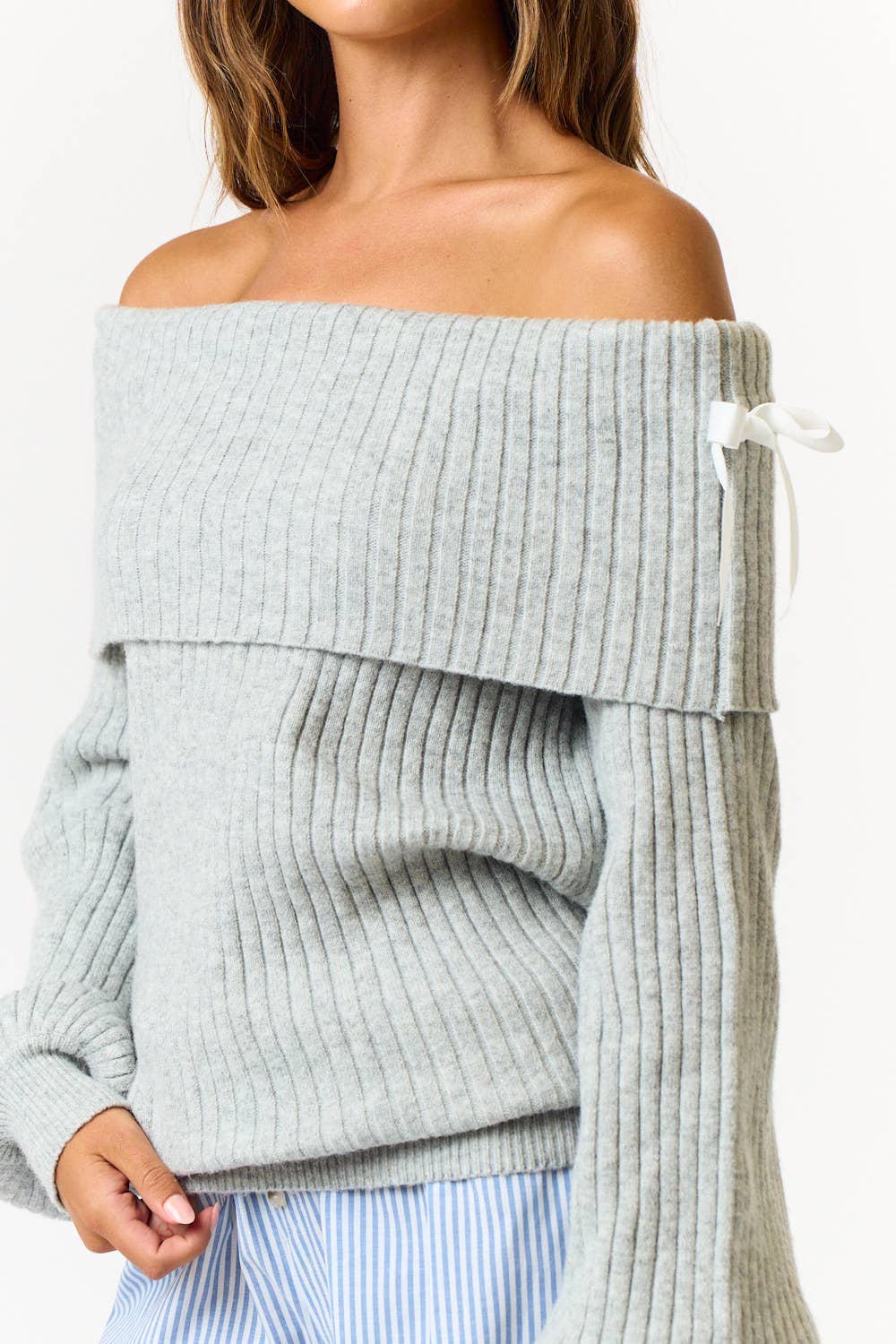 Summit Off Shoulder Sweater Top