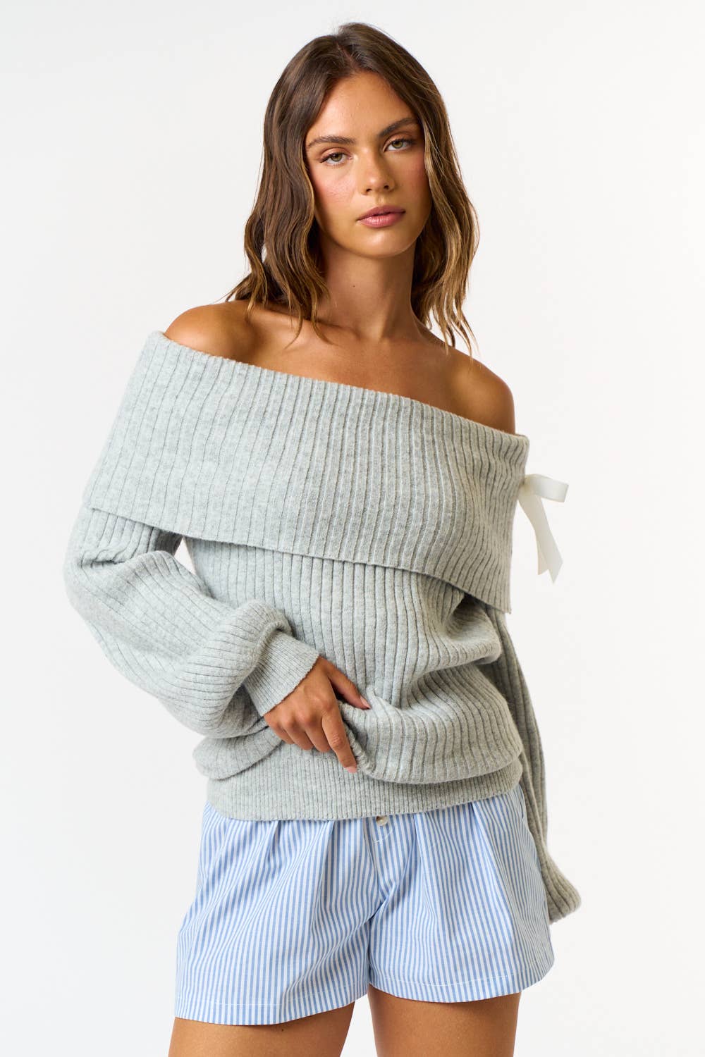 Summit Off Shoulder Sweater Top