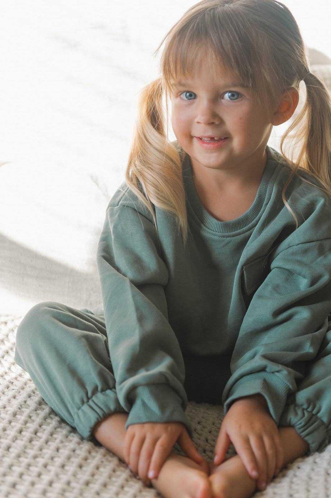 Cargo Sweatshirt Set - Green