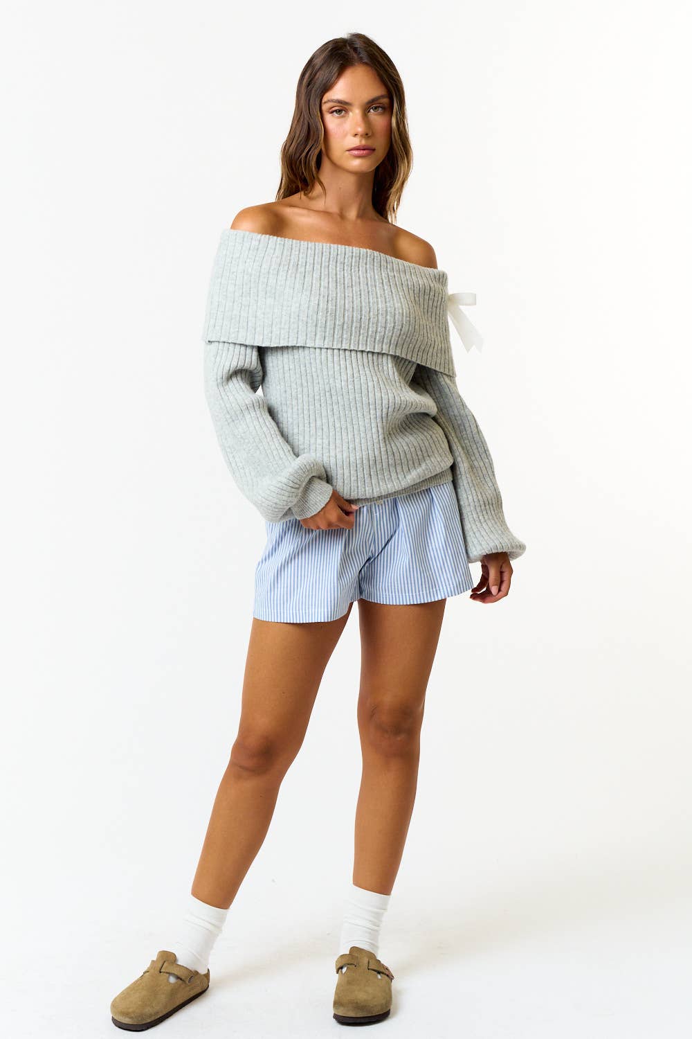 Summit Off Shoulder Sweater Top